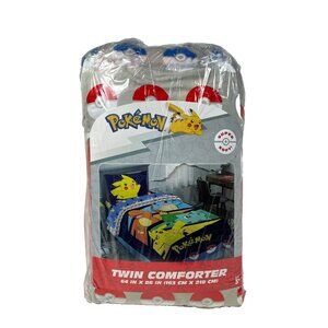 Pokemon Groove Reversible Microfiber Twin Comforter 64" x 86"